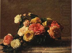 Roses in a Bowl, Henri Fantin-Latour